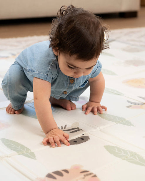 Infantino Foldable Soft Foam Playmat One Size Frost