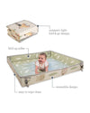 Infantino Foldable Soft Foam Playmat One Size Frost