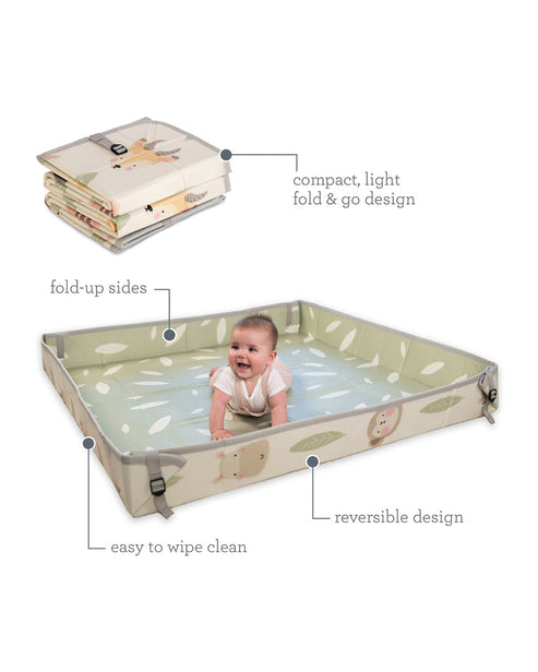 Infantino Foldable Soft Foam Playmat One Size Frost