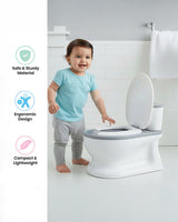 Nuluv Baby Potty Training Seat with Flush Sound 38.5 Γ 27 cm Grey