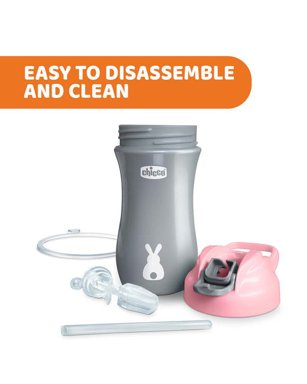 Chicco Kids Pop-Up Cup-Pink-With Soft Silicone Spout-350 ml