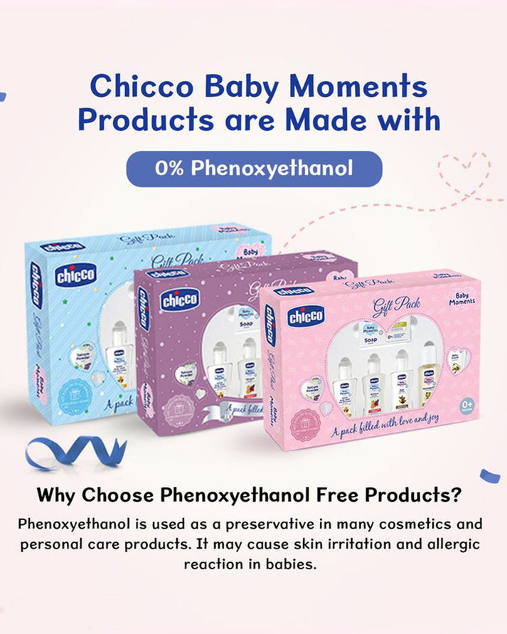 Chicco Baby Caring Gift Pack Set Pack of 7 Blue