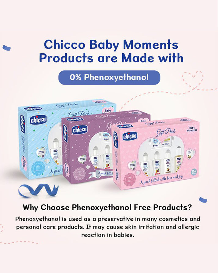 Chicco Baby Caring Gift Pack Set Pack of 7 Purple