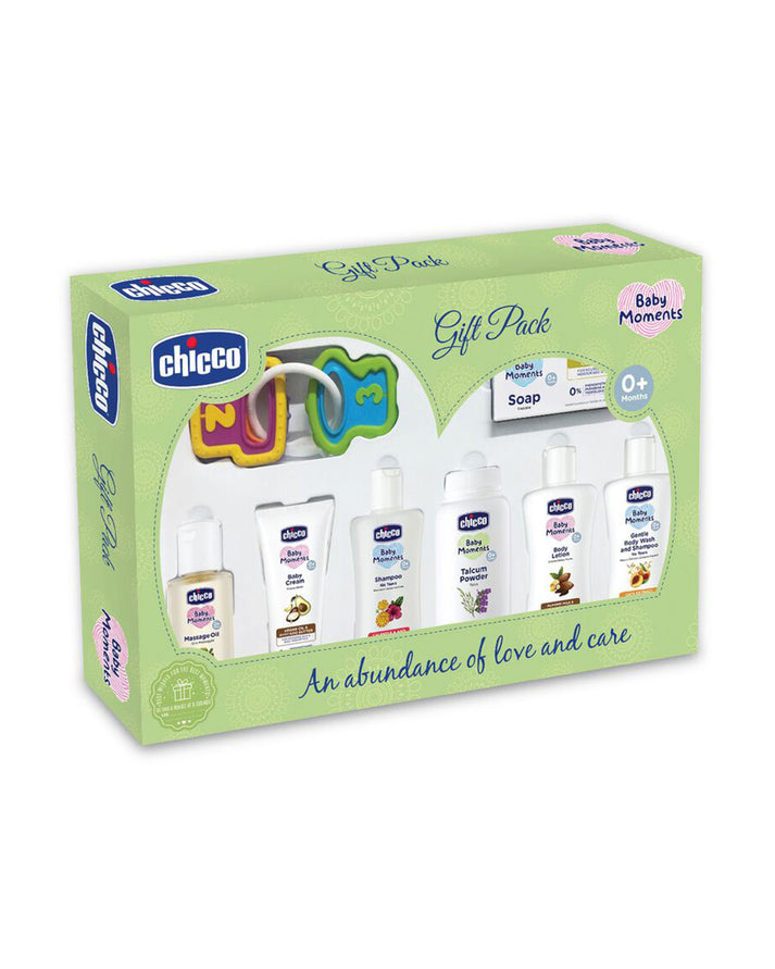 Chicco Baby Moments Delight Gift Set Pack of 8 Green