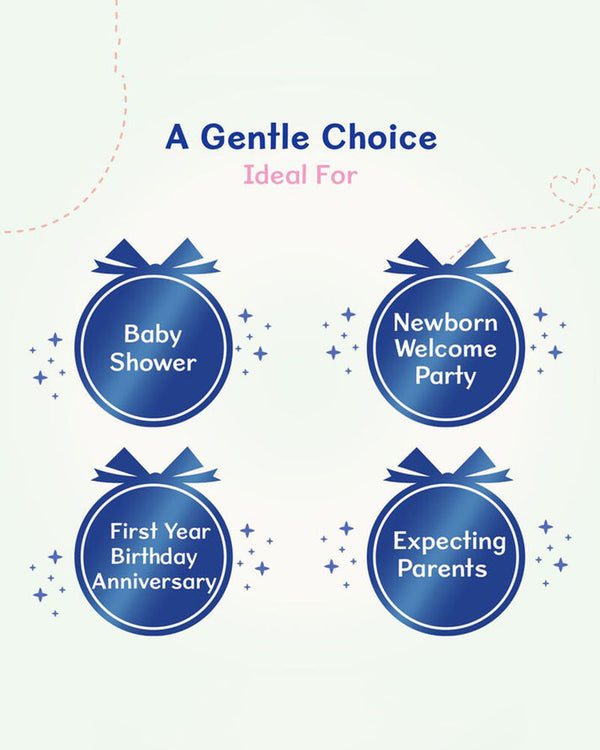 Chicco Baby Delight Biege New Born Gift Set-Pack Of 8-Gift For Baby Shower & Baby Birthday - Beige