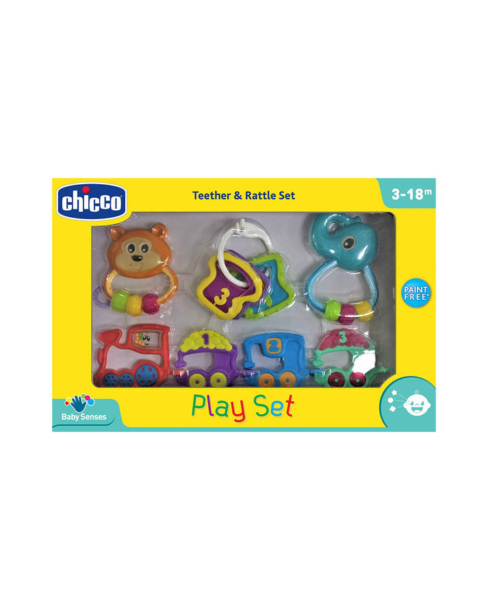 Chicco Play Set Rattle Gift Set Pack of 4 Multicolour