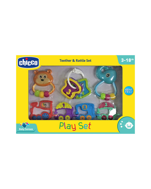Chicco Play Set Rattle Toy-Gift For Baby Shower & Baby Birthday