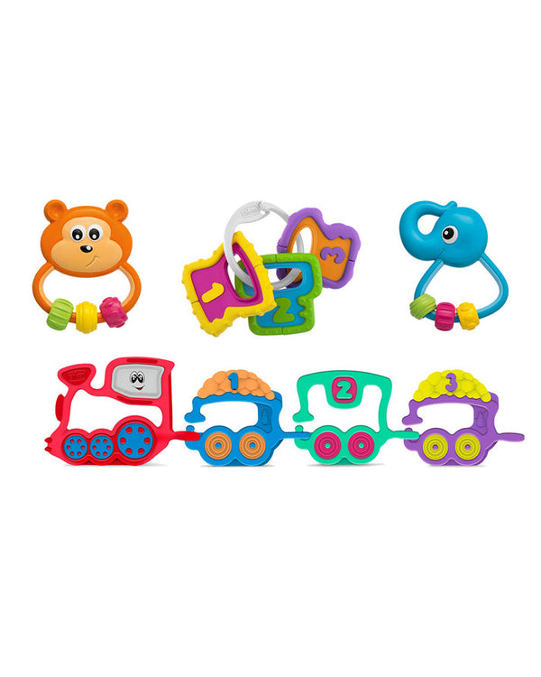 Chicco Play Set Rattle Toy-Gift For Baby Shower & Baby Birthday