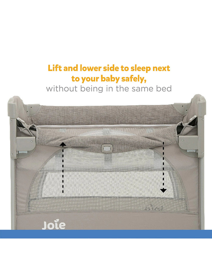 Joie Kubbie™ Sleep Bedside Crib & Travel Cot – Satellite