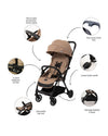 Leclerc Baby Stroller Magicfold Plus Sand