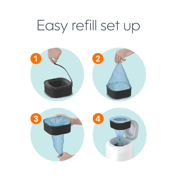 Diaper Genie® Square Refill Holds Upto 270 Newborn Sized Diapers