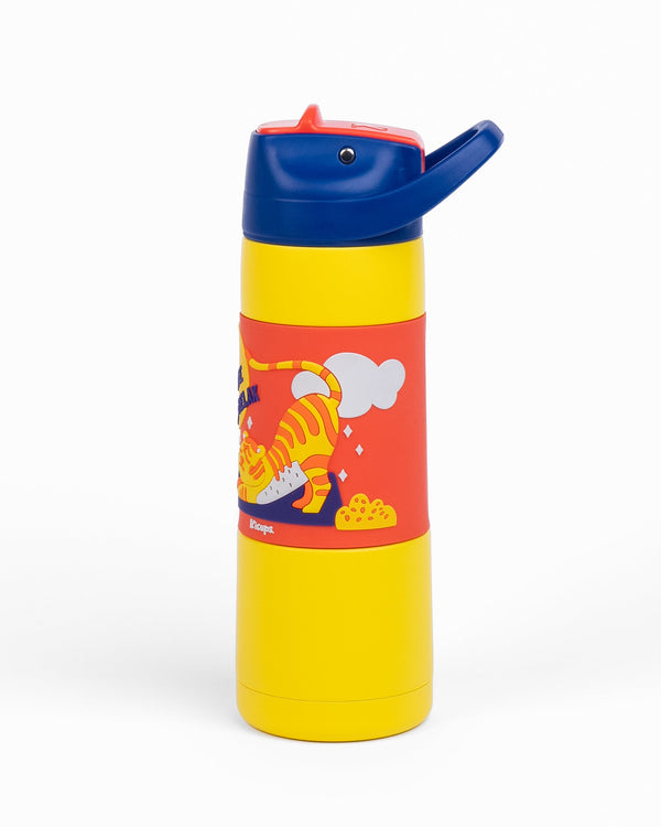 Kicups Grip Flow Kids Insulated Steel Bottle - Jungle Gym
