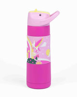 KiCups Grip Flow Insulated Straw Bottle 550 ml Whimsical Wonderland