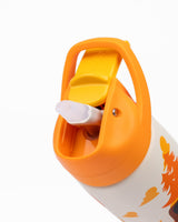 Kicups Little Cup Insulated Straw Bottle 350ml Little Builders