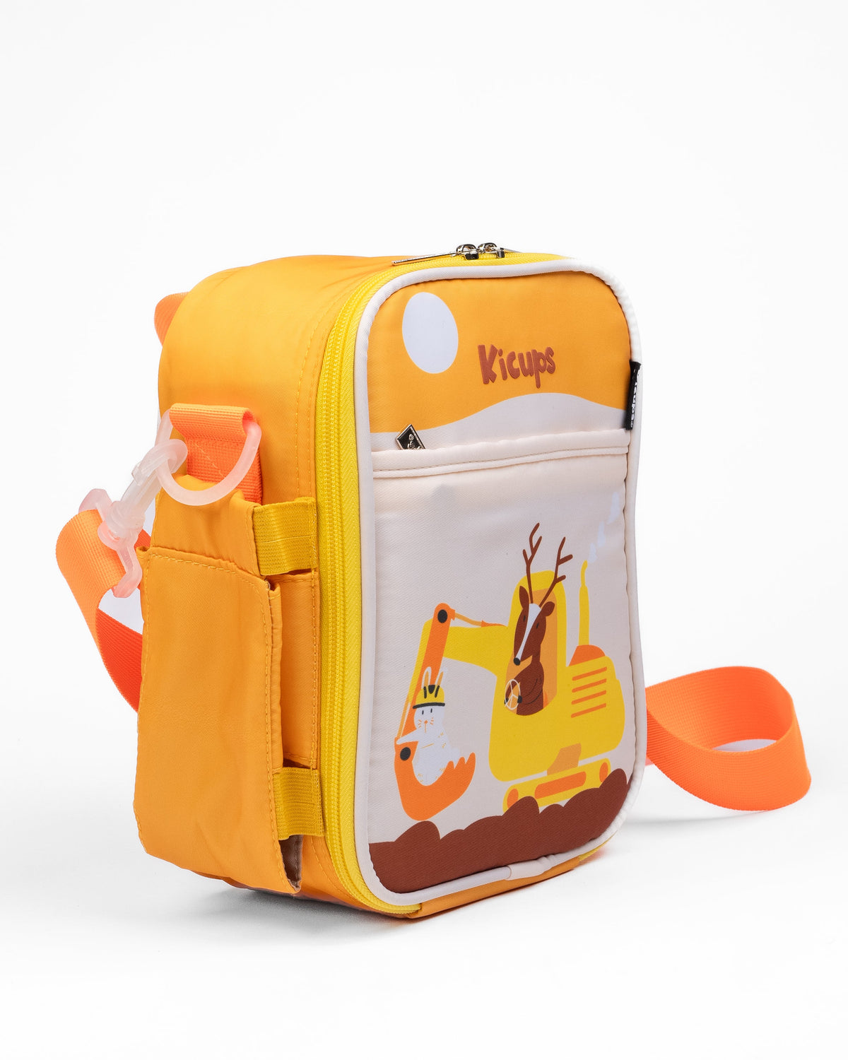 Kicups Munch Bag Little Builders 26 × 20 × 11 cm – Yellow