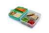 Melii Two - Tier Bento With Utensils Blue Mint Lime 6 Compartments