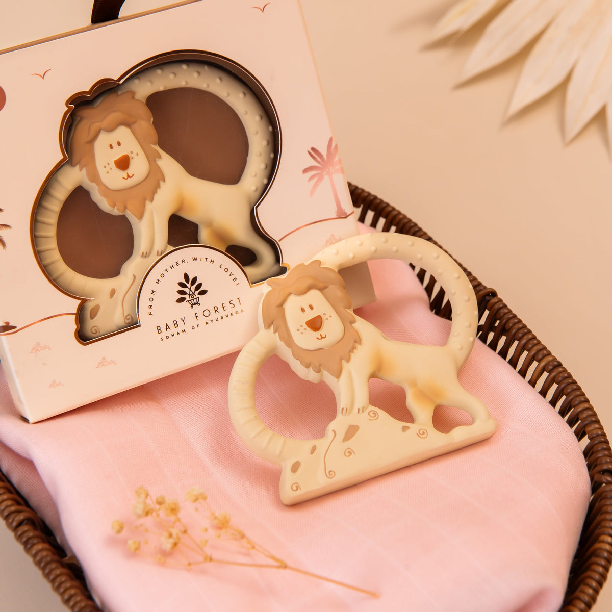 Baby Forest Natkhat Sher Natural Rubber Baby Teether