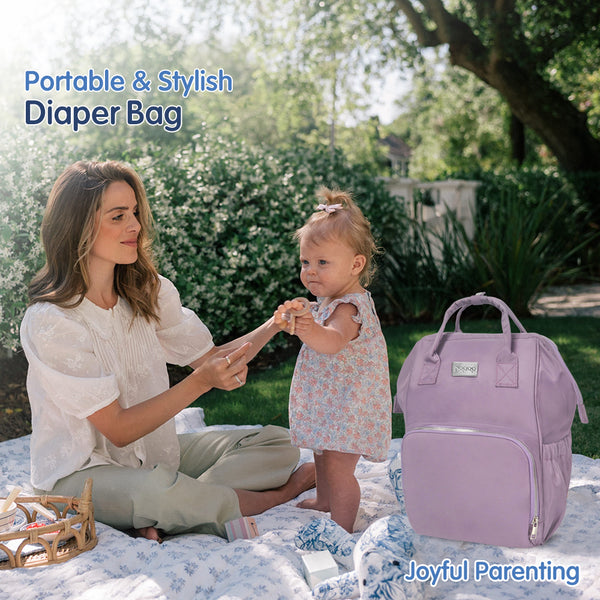 Hopop Daiper Bag Plum