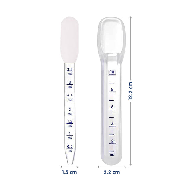 Hopop Medicine Spoon & Dropper - White