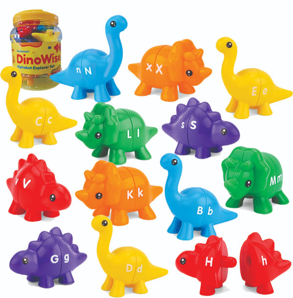 Dino Wise Montessori Alphabet Explorer Set (26 Pcs) 2 Years+