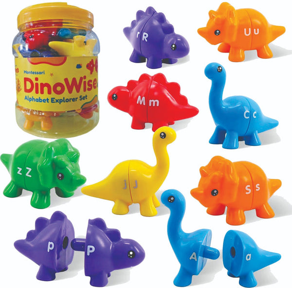 Dino Wise Montessori Alphabet Explorer Set (26 Pcs) 2 Years+