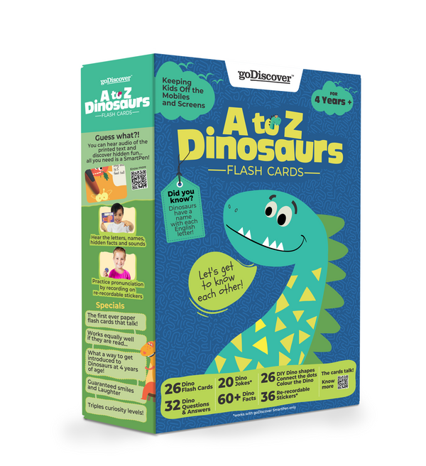 Go Discover A to Z Dinosaur Flash Cards