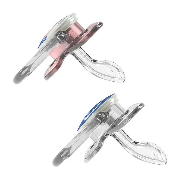 Dr Browns Pink Prevent Glow in the Dark Butterfly Shield Soother Stage 1