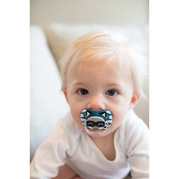 Dr Browns Teal & Gray Prevent Printed Shield Soother (Stage 1) Pack of 2