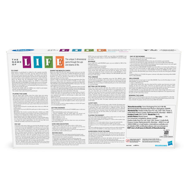 Hasbro Gaming The Game Of Life
