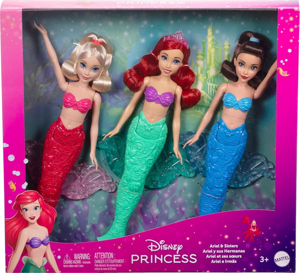 Disney Princess Ariel & Sister Mermaid Doll 3Y+