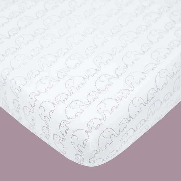 Masilo Organic Cotton Cot Bedding Set – Elephant Parade