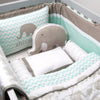 Masilo Organic Cotton Cot Bedding Set – Elephant Parade