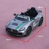 Formula Fun by EMotorad Mercedes-AMG GT4 Ride-On Car 3-6 Years Grey