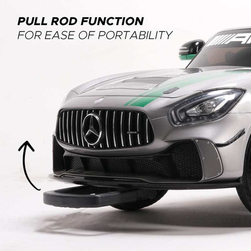 Formula Fun by EMotorad Mercedes-AMG GT4 Ride-On Car 3-6 Years Grey