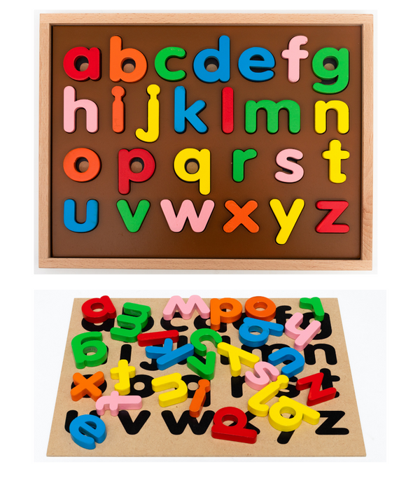 Hilife English Alphabet 3-Layer Lowercase Wooden Puzzle 32.3 x 24 cm Multicolour