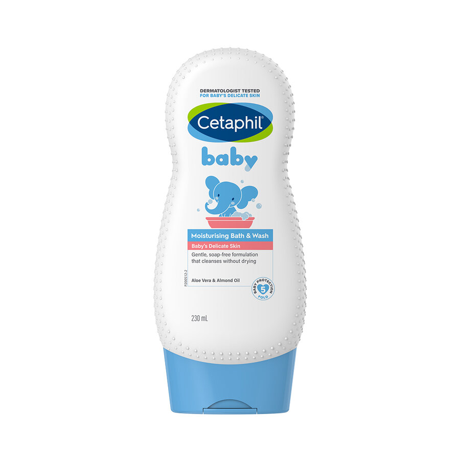 Cetaphil Baby Moisturising Bath & Wash 230 ml Aloe Vera & Almond