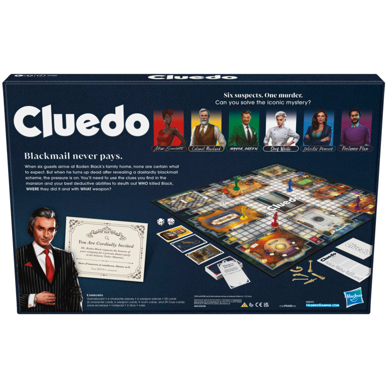 Hasbro Gaming Cluedo 2–6 Players 8Y+ – Multicolor