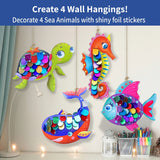 Chalk and Chuckles Fabulous Foil Art Sea Animals 21.6 × 26.7 × 4.6 cm Multicolor