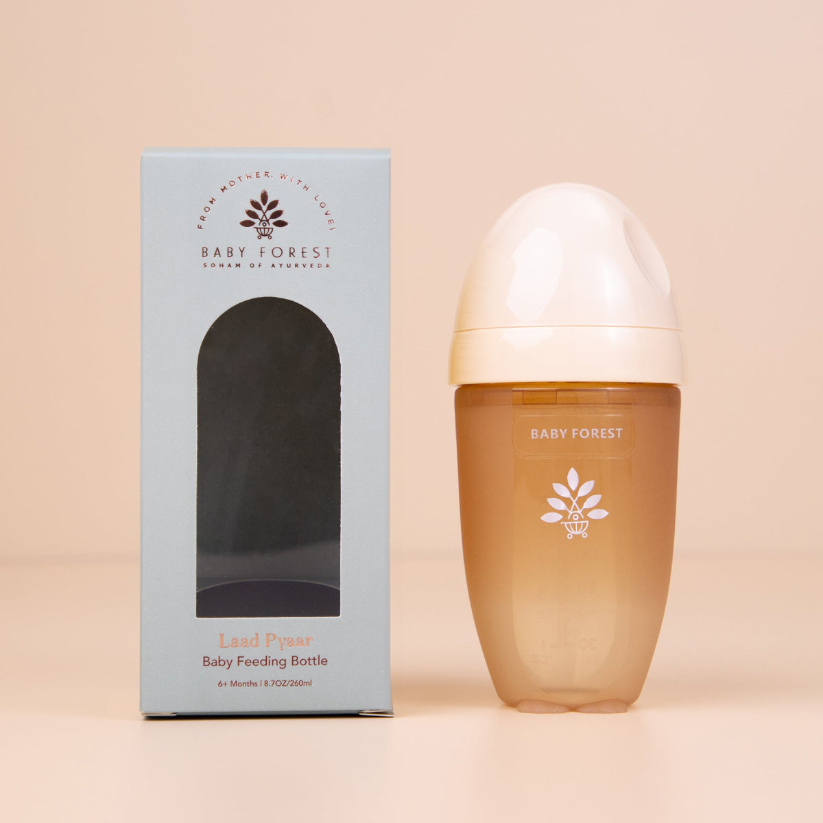 Baby Forest Laad Pyaar Silicone Feeding Bottle 260 ml – Medium Flow