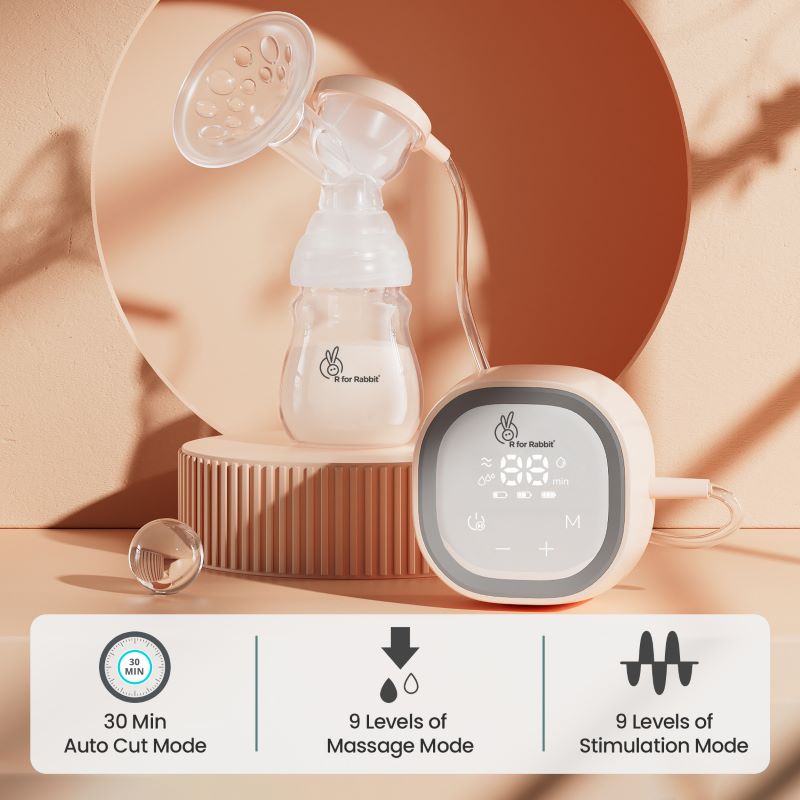 R For Rabbit Breast Pump First Feed Nova Peach