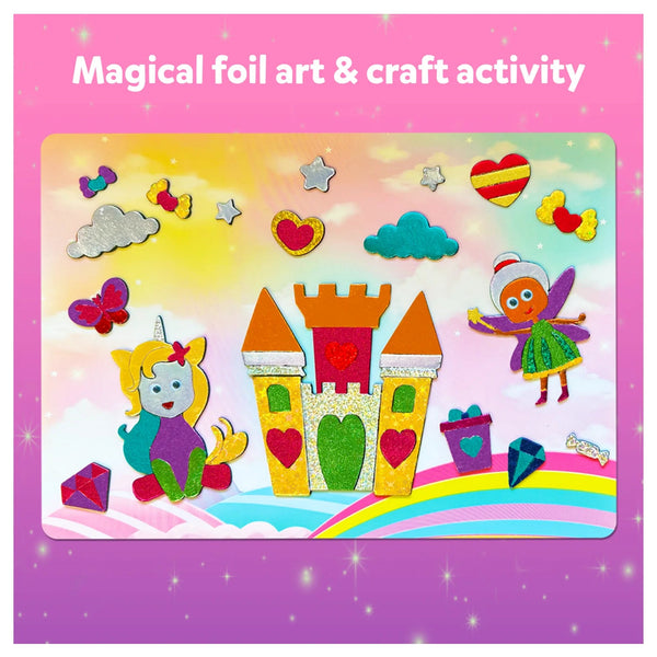 Foil Fun: Unicorns & Princesses | No Mess Art Kit (ages 4-9)