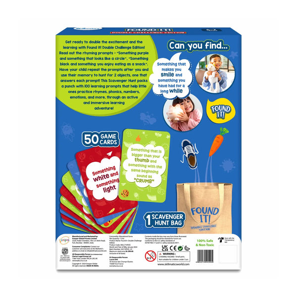 Found It! Double Challenge Edition Smart scavenger hunt (ages 4-7)