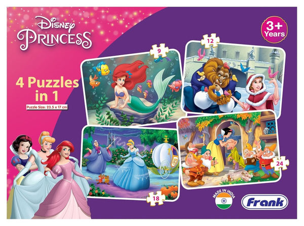 Frank Disney Princess 4 Puzzles in 1 3Y+