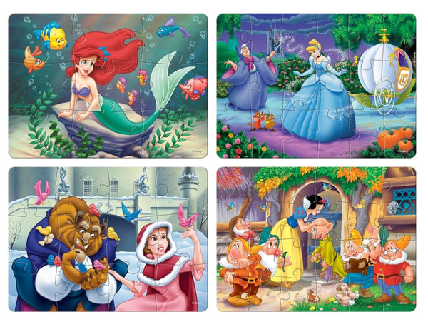 Frank Disney Princess 4 Puzzles in 1 3Y+