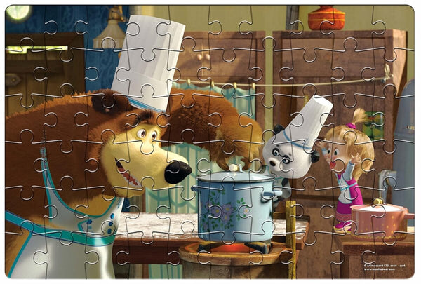 Frank Masha and The Bear Jigsaw Puzzle 5Y+ 60Pcs