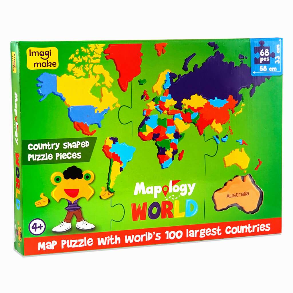 Mapology Imagimake World Educational Puzzle Game