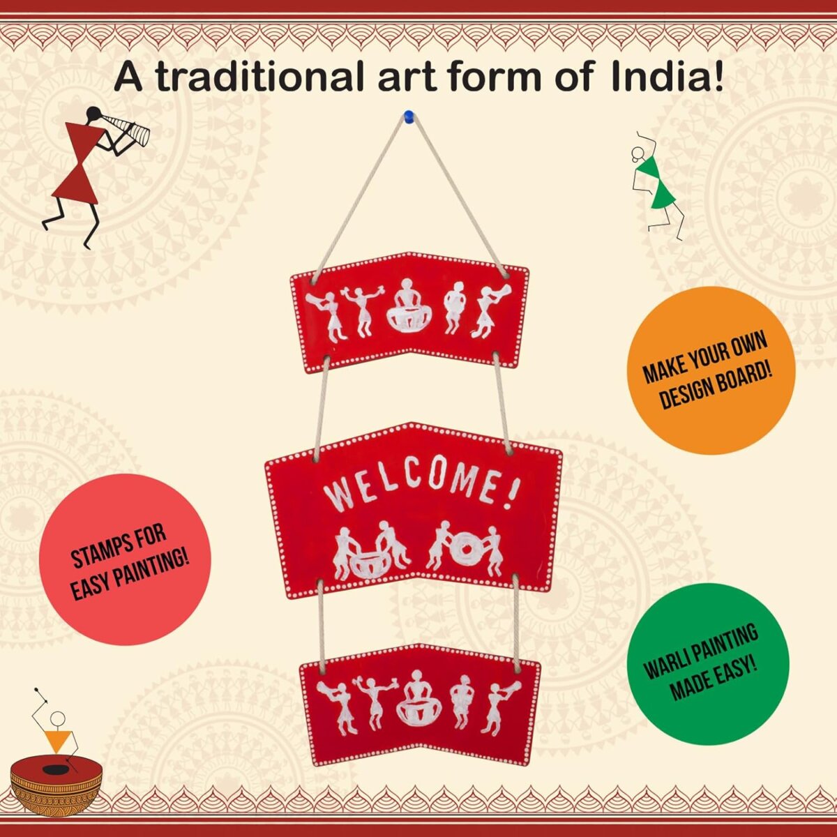 Funskool Handy Crafts Warli Art Paint 5+
