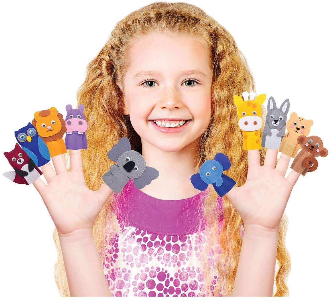 Handycrafts Finger Puppets 10-Animal Set 5Y+ – Multicolor