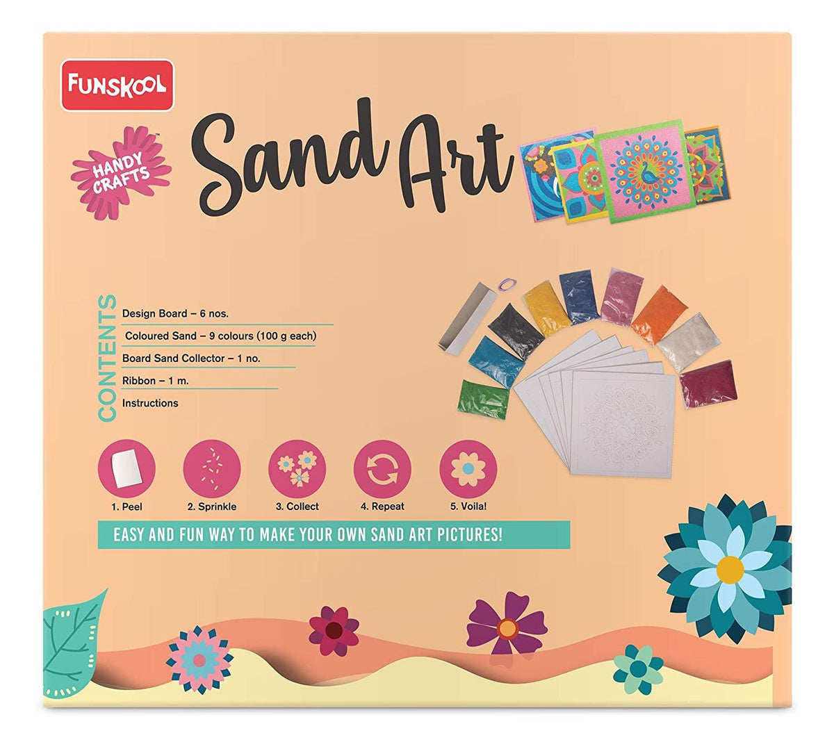 Handycrafts Sand Art 6-Design Set 5Y+ – Multicolor