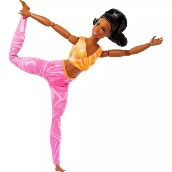 Barbie Made to Move Fashion Doll β Brunette Curvy Body with 22 Joints